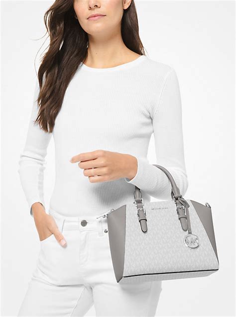 michael kors ciara tote uk|Ciara Medium Logo and Leather Satchel .